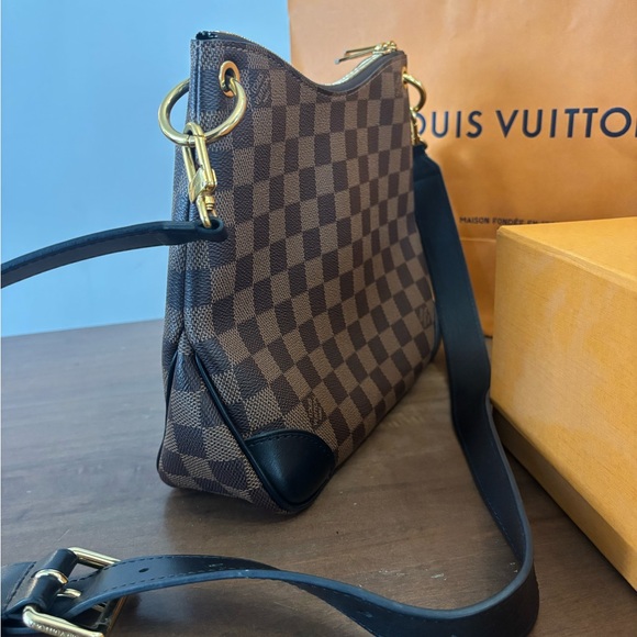 Louis Vuitton Damier Odeon NM PM N50064 Brown and Black Checkered Shoulder Bag - Picture 4 of 6